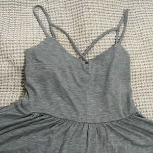 Lush clothing grey romper